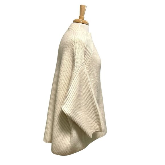 FRAY I.D Wool Blend Oversized Ribbed Mock-Neck Drop Shoulder Sweater size XL - Picture 4 of 7